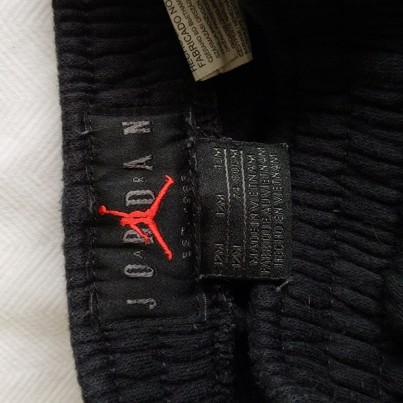 air jordan black joggers sweatpants 12 months baby boy - Picture 5 of 6